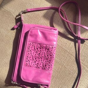 Relic Fuchsia Crossbody Wallet Bag